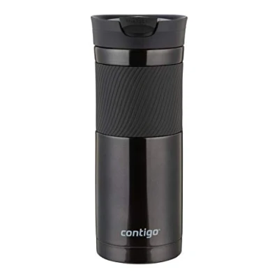 Imagen de Contigo Vaso Termico Byron Snapseal, Termo Café, Taza de Viaje en acero inoxidable, antigoteo, Copa con Tapa fácil limpiar sin BPA, 590 ml, Negro(Black)