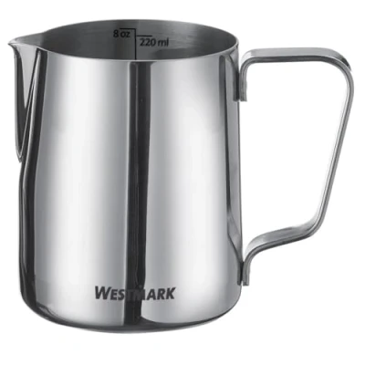 Imagen de Westmark Jarra de leche Brasilia 220 ml ideal para nata, leche, miel y otros ingredientes café té, accesorios baristas acero inoxidable