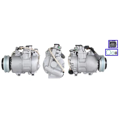 Imagen de LUCAS ACP01137 Compresor de Aire Acondicionado PAG 46 R 134 a con juntas