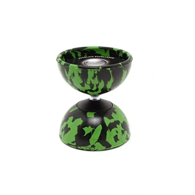 Imagen de Mister Babache Diabolo Medium Arlequín, Color Negro/Verde, No Size (JDAM_GNoir/Vert)