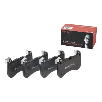 Imagen de BREMBO P 44 029 Juego de pastillas freno preparado para indicador desgaste Chapa antichirridos sin accesorios, con pesos equilibrio