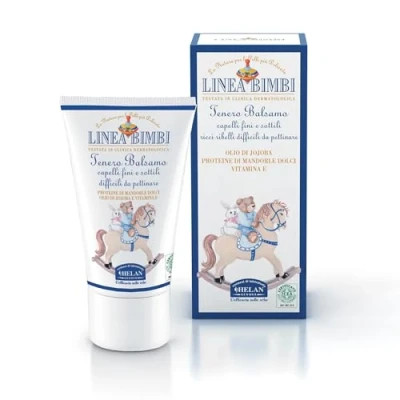 Imagen de Helan, Linea Bimbi, Acondicionador Pelo Rizado Niño, sin Sulfatos ni Parabenos Siliconas, Enriquecido con Almendras Dulces y Jojoba Desenredante Niñas Niños 50 ml