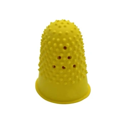 Imagen de WONDAY Juego de 12 dedos goma n.º 2 diámetro 21 mm, color amarillo