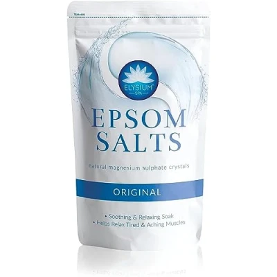 Imagen de ELYSIUM SPA Natural Original Sales Epsom (450 g, 3 unidades), color blanco