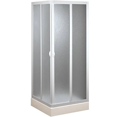 Imagen de FORTE BSE100001 Cabina de Ducha Smart Esquina PVC acrílico, Color Blanco, 185 x 70 m (riducibile 5 cm per lato)