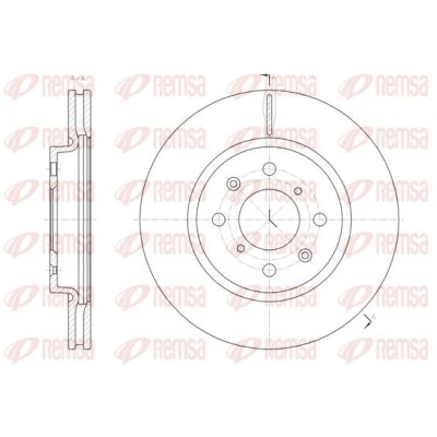 Imagen de REMSA 61481.10 Disco de freno Eje delantero 255,8, 255,8 22 4 ventilado SUZUKI: SWIFT