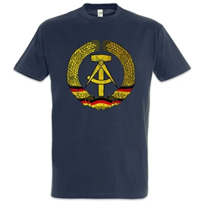Imagen de Urban Backwoods DDR Symbol Camiseta De Hombre T Shirt Azul Talla L