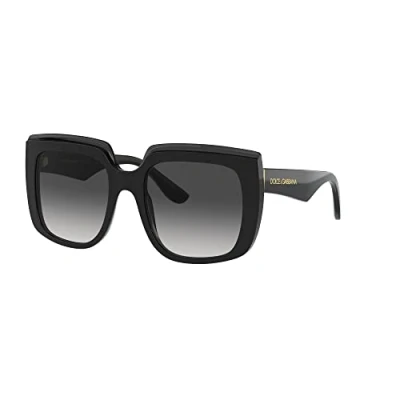 Imagen de Dolce &amp; Gabbana Mujer DG4414 501/8G Gafas de sol Acetato Negro Gris Cuadrada Normal Sombreado