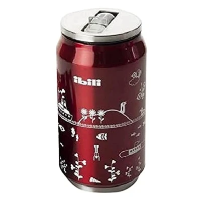 Imagen de IBILI Termolata isotermica eco 330 ml, Acero Inoxidable 18/10, Doble pared, Reutilizable