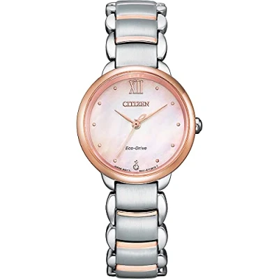 Imagen de Citizen Reloj Analógico para Mujeres de Cuarzo con Correa en Acero Inoxidable EM0924 85Y