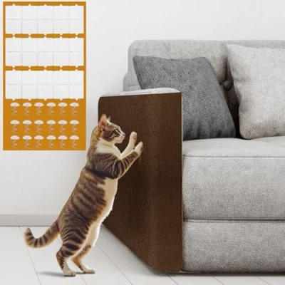 Imagen de Protector Sofa Gatos Arañazo Adhesivo alophoty 300x40cm Rascador para Sofa, Tela Gatos, Duradero, Amigable con los Fácil de Instalar Dueños