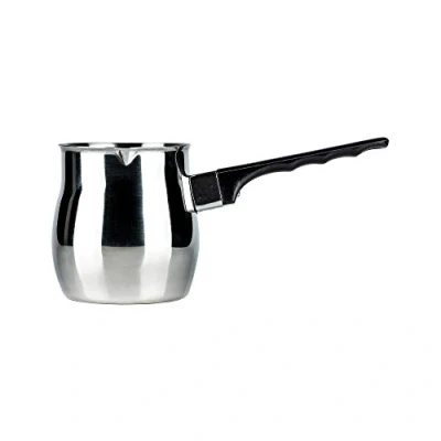 Imagen de Café Olé Cafetera turca de Acero Inoxidable, 1,7 kg, Color Plateado 340ml, 12oz
