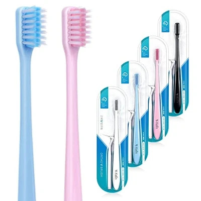 Imagen de Y kelin cepillo de dientes ortodontico en forma V, cerdas suaves (pack 4),Viene con un interdental