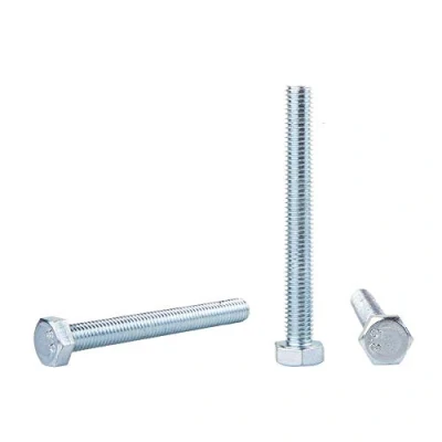 Imagen de 25 tornillos hexagonales DIN 933 de acero galvanizado M8 x 70 mm, totalmente roscado, cabeza hexagonal (25, mm)