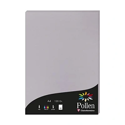 Imagen de Clairefontaine Pollen Papel de calco, 21 x 29, 7 cm, color Gris Koala