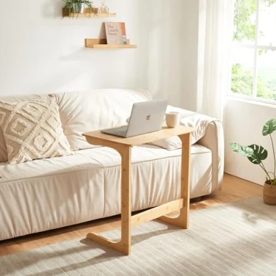 Imagen de Mesa para portátil hægebostad bambú [en.casa]
