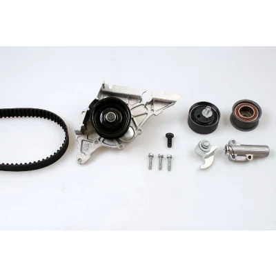 Imagen de HEPU PK05442 Bomba de Agua + Kit Distribucion con brazo, rodillo tensor amortiguador tensado, 253 AUDI: A4 B6 Berlina