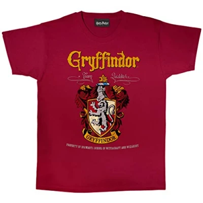 Imagen de Harry Potter Cresta de Gryffindor Camiseta para Hombre Borgoña S