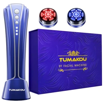 Imagen de Radiofrecuencia Facial TUMAKOU 4 en 1 EMS Microcorrientes Azul Luz Roja Terapia Masajeador Aparato Reafirmante Antienvejecimiento