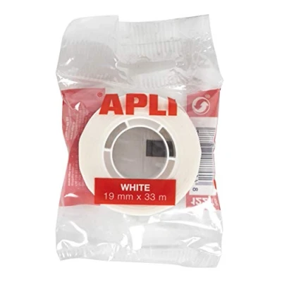 Imagen de APLI 12277 Cinta adhesiva de polipropileno color blanco