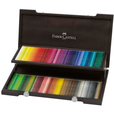 Imagen de Faber Castell 110013 Estuche de madera con 120 ecolápices polychromos, multicolor