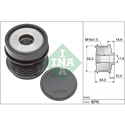 Imagen de INA 535 0342 10 Rueda Libre Alternador se requiere herramiente especial para montaje MERCEDES BENZ: Clase C Berlina