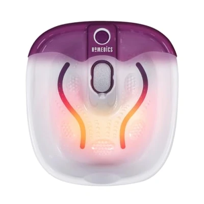 Imagen de HoMedics Bubblemate Baño para Pies Hidromasajeador, Burbujas Masajeantes, Exfoliación con Piedra Pómez Integrada Pedicura, Desestresante