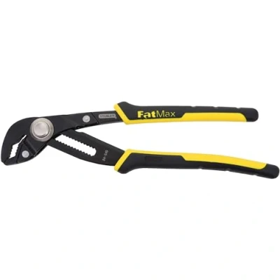 Imagen de STANLEY FATMAX Alicate con Cremallera 304mm, Geometría de Mandíbulas Optimizada, Botón PushLock, Asas Bimateria Ergonómicas, Cromo Vanadio, 17 Posiciones Bloqueo, 0 84 649