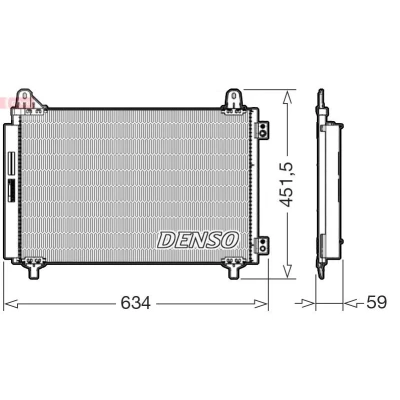 Imagen de DENSO DCN21034 Condensador R 134 a DS: DS 3 Crossback