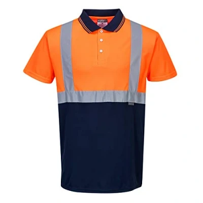 Imagen de Portwest Polo Bicolor, Tamaño: 4XL, Color: Naranja/Marino, S479ONR4XL
