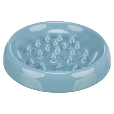 Imagen de Trixie Comedero Slow Feed, 0,25 l/ø 18 cm, colores aleatorios (Blanco/Azul)