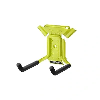 Imagen de RYOBI Syteme LINK RSLW801 Gancho doble largo para suspensión de herramientas, color verde y gris