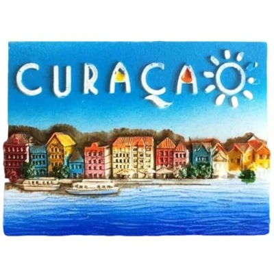 Imagen de MUYU Magnet imán para Nevera, diseño de Curacao en 3D, decoración hogar y Cocina, Nevera