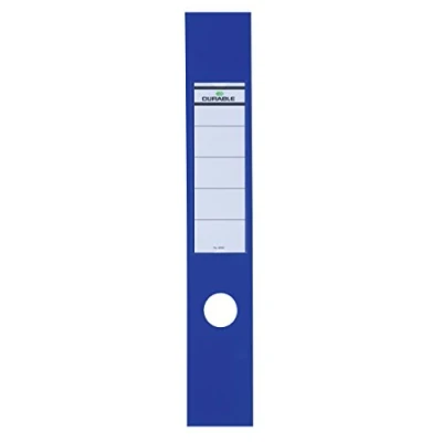 Imagen de Durable 809006 Etiquetas de archivo Ordofix (autoadhesivas, con orificio) Bolsa 10, azul