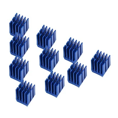Imagen de TMC2210 Stepper Driver 10pcs / set Aluminio Controlador de motor paso a Disipador calor Enfriador aletas Enfriador, impresora 3D para