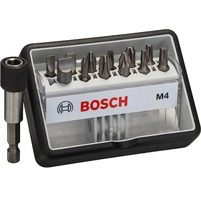 Imagen de Bosch 2 607 002 566 Set de 12+1 puntas atornillar Robust Line, M extraduras 25 mm, 12+1tlg. (pack 13)