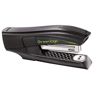Imagen de Maped Grapadora de Oficina Greenlogic Half Strip Color Negro Manual Compatible con Grapas 24/6 y 26/6 Profundidad Grapado 53 mm TIrador Metal