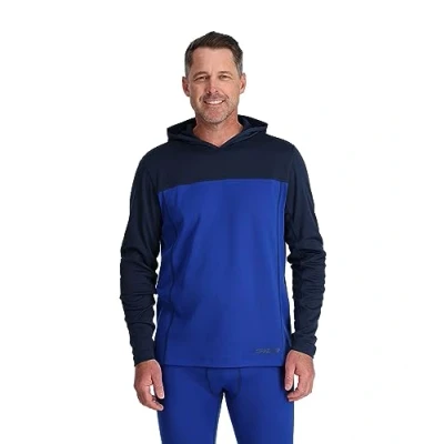 Imagen de Spyder Charger Hoodie Camiseta de Senderismo, Azul eléctrico, Medium para Hombre