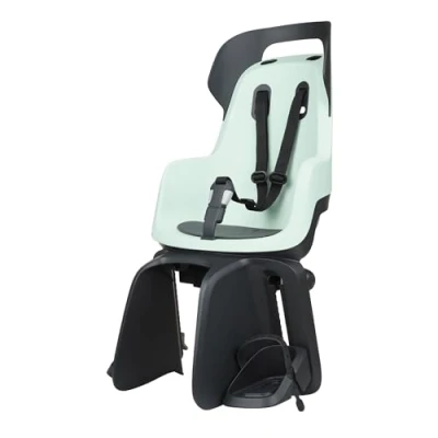 Imagen de BOBIKE 8012600003 Silla Trasera GO Maxi con Sistema reclinable para Bicicletas Ruedas de 26 a 29 Apta niños Anclaje en el portaequipajes Color Marshmallow Mint