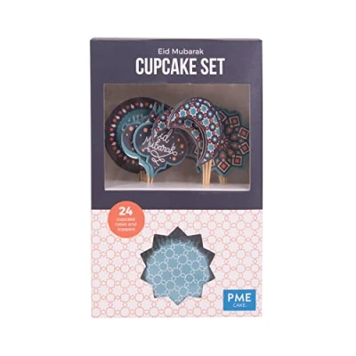 Imagen de PME Set para Cupcakes Eid Mubarak, Juego de 24
