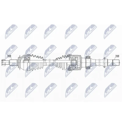 Imagen de Semi eje NTY NPW MZ 082