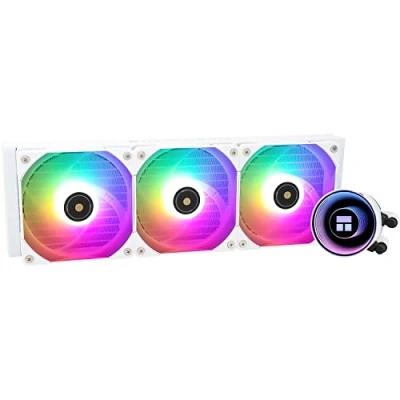 Imagen de Thermalright Frozen Notte 360 WHITE ARGB Enfriador de CPU especificaciones enfriamiento color blanco, 3 x 120 mm, ventilador PWM, adecuado para AMD AM4/Intel1700/1150/1151/1200/2011
