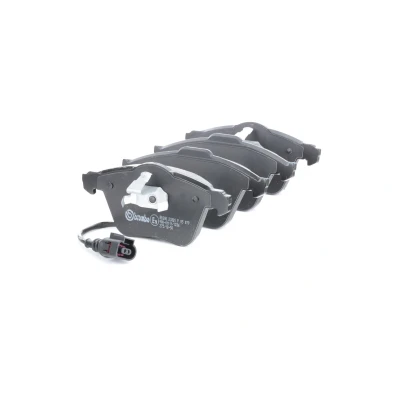 Imagen de BREMBO P 85 079 Juego de pastillas freno con contacto avisador desgaste clip émbolo sin accesorios VOLKSWAGEN: Golf 5, 6, 4