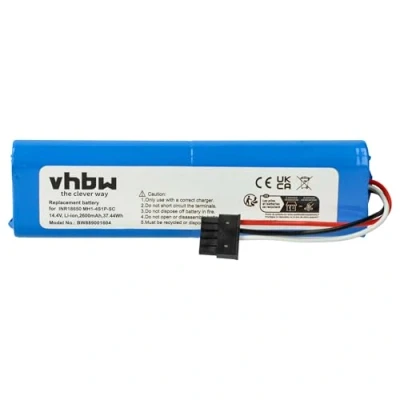 Imagen de vhbw Batería Compatible con Xiaomi XM200023, STYTJ02YM, SKV4109GL aspiradora (2600 mAh, 14,4 V, Li Ion)