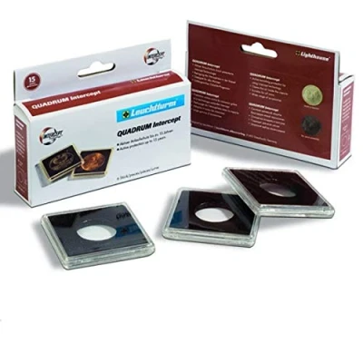 Imagen de Cápsulas para monedas QUADRUM Intercept, diámetro 22 mm, negra