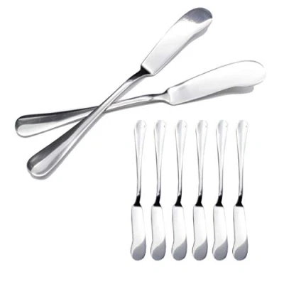 Imagen de BESCH 6 Cuchillos de Mantequilla Acero Inoxidable 16.5 x 2 cm (Cuchillo Mantequilla)