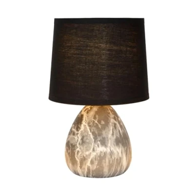 Imagen de LUCIDE MARMO Lámpara de mesa Ø 16 cm 1xE14 Negro