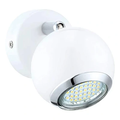 Imagen de Eglo 31001 Foco de superficie Blanco GU10 LED, Punto luz, superficie, GU10, 1 bombilla, s, 3000 K,