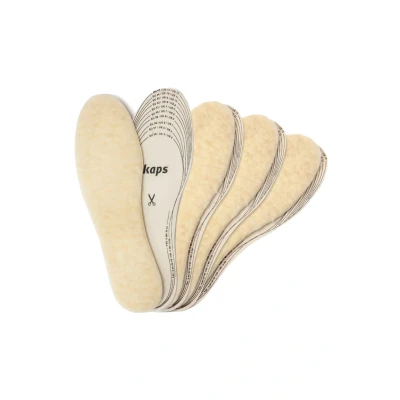 Imagen de Kaps 4 PAIR PACK WOOL WARM SHOE Insoles CUT TO SIZE Plantilla, Talla: One Size, Beige Zapatos