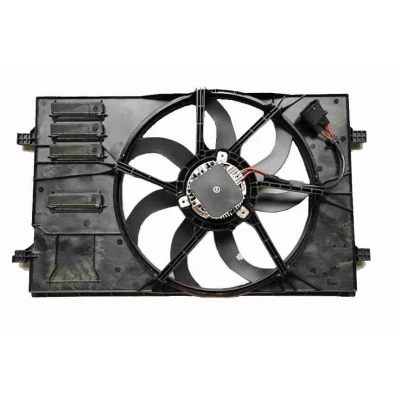 Imagen de VEMO V15 01 1934 Ventilador de Radiador 410 12 400 con bastidor soporte VOLKSWAGEN: Passat B6 Berlina, Golf 5, Touran I, SEAT: Leon I Hatchback